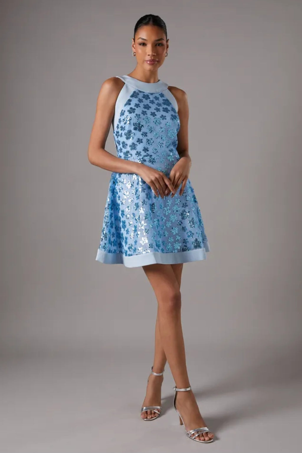Coast
Sequin Mesh Skater Mini
Dress | Size 12